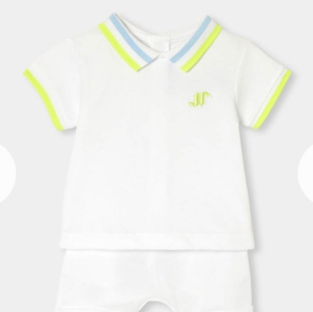 Jacadi Organic Cotton Polo Set